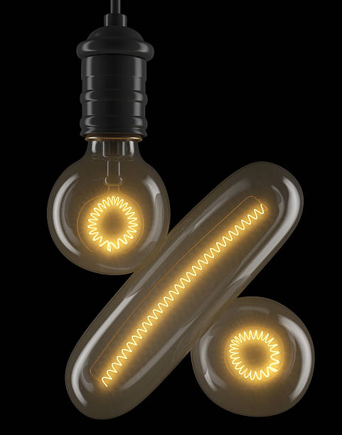 Bulb lamp font stock photo