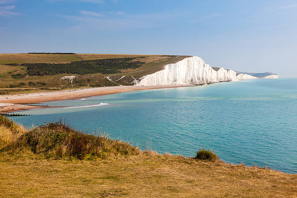 istock Seven Sisters Chalk cliffs from Seaford Head 626577556
