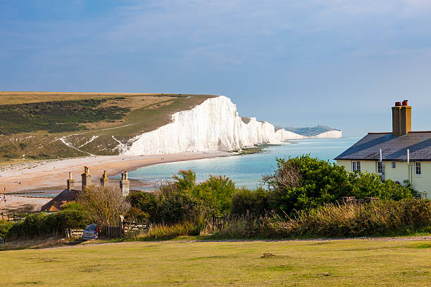 istock Seven Sisters Chalk cliffs from Seaford Head 626577598