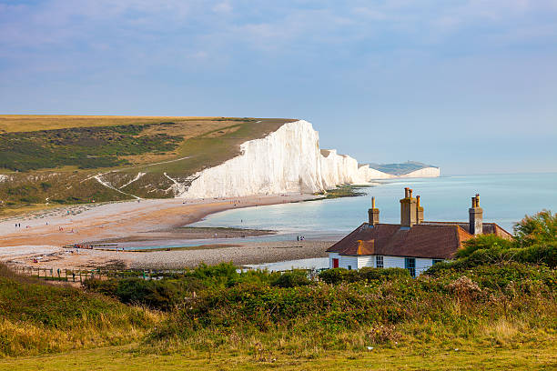 istock Seven Sisters Chalk cliffs from Seaford Head 626577722