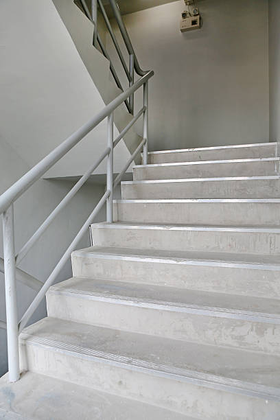 istock stairwell fire escape in a modern building 626583300