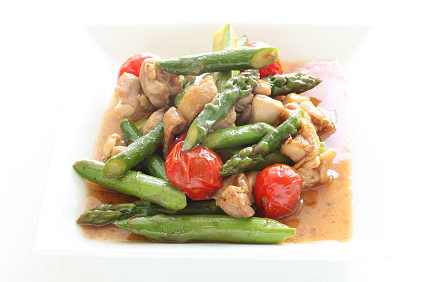 istock Chinese food, asparagus and chicken 626585378