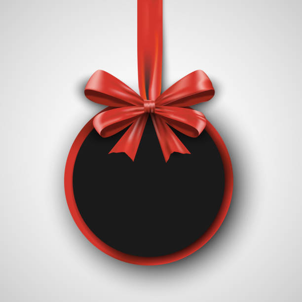 istock Birthday design template. Invitation banner with red bow ribbon. Holiday 626590262