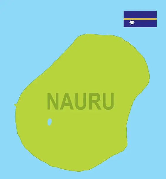 Vector illustration of Nauru