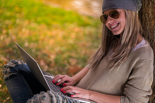 istock happy woman in nature 626593010