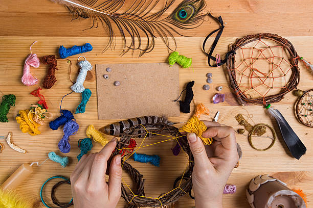 istock Creative person who engaged in the product table catchers dreams. 626602682