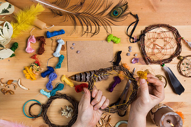 istock Creative person who engaged in the product table catchers dreams. 626602912