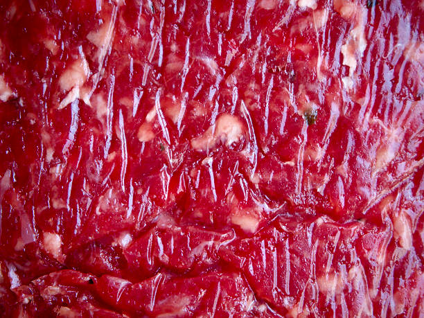 Raw beef burguer texture