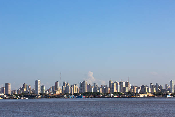 Skyline of Belém, Pará State, Brazil Skyline of Belém, Pará State, Brazil belém brazil stock pictures, royalty-free photos & images