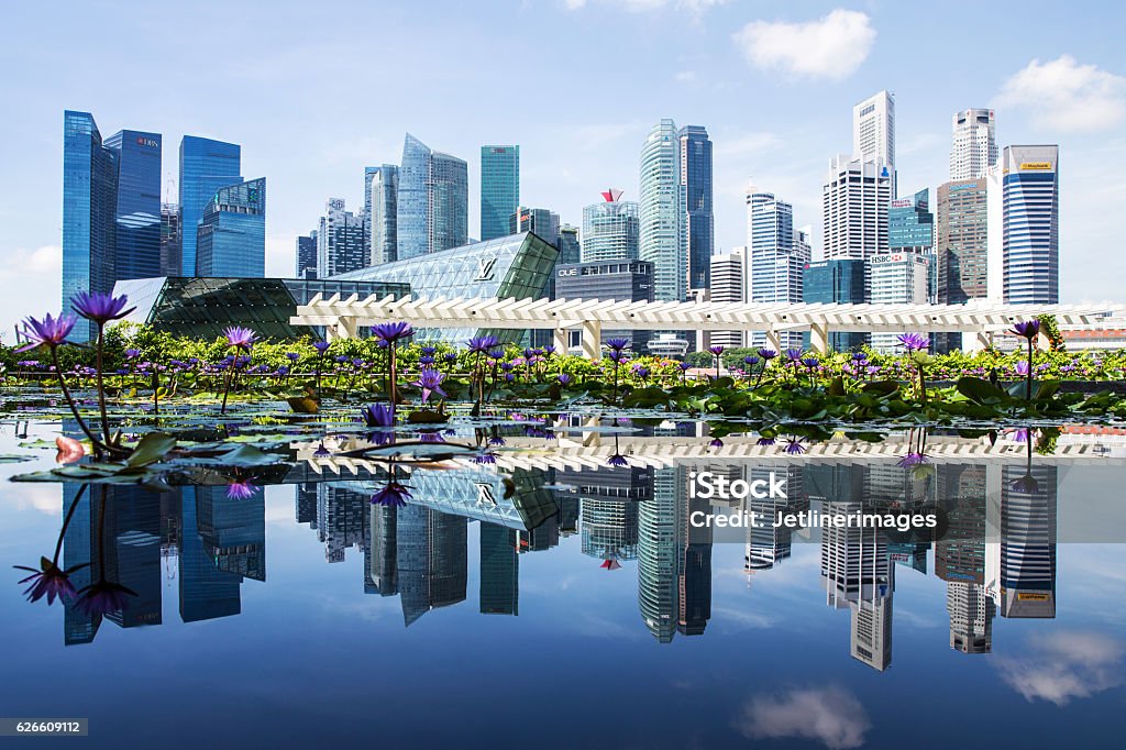 Singapore Skyline  - Foto de stock de República de Singapur libre de derechos