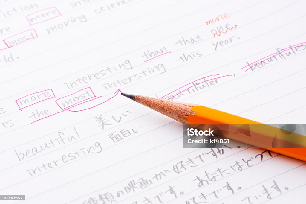 English language practice English Language Stock Photo