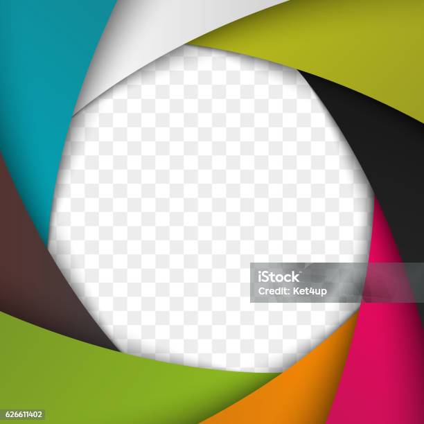 Colorful Camera Shutter Aperture Vector Background Stock Illustration - Download Image Now