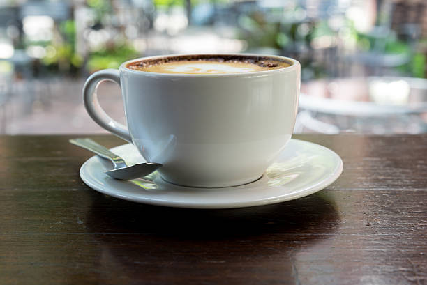 istock Hot Latte Art coffee in coffee shop 626619996