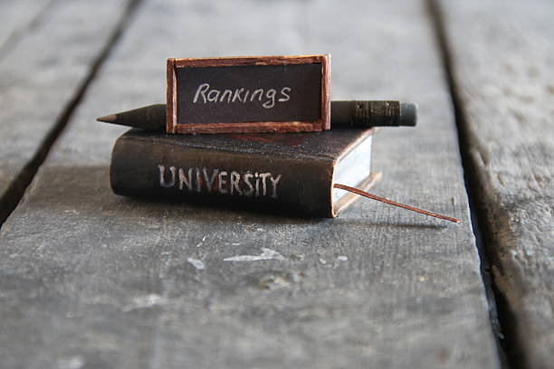 istock university rankings concept, vintage style. 626620484