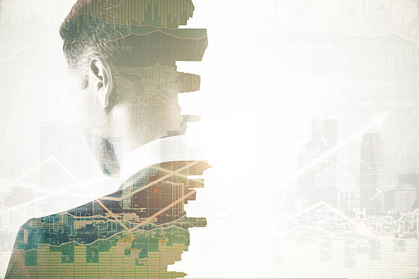 istock Thoughtful businessman with business chart 626622714
