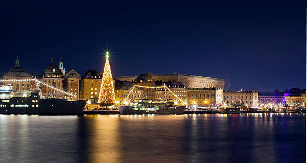 istock Stockholms old city with christmas tree 626640206