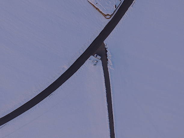 istock Winter landscape aerial 626643216