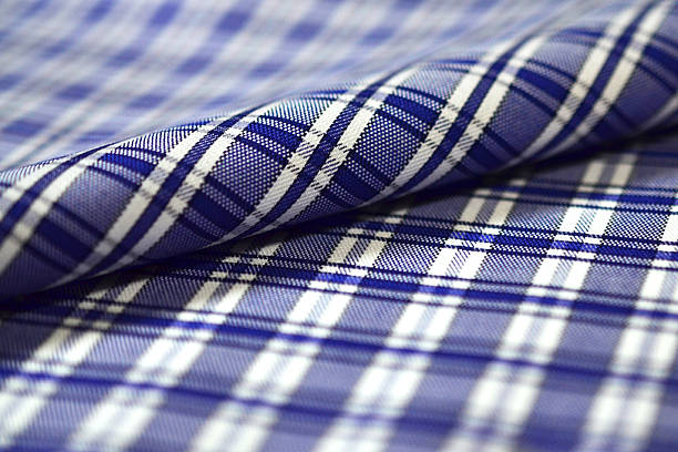 istock roll stripe dark blue and white pattern fabric of shirt 626644108