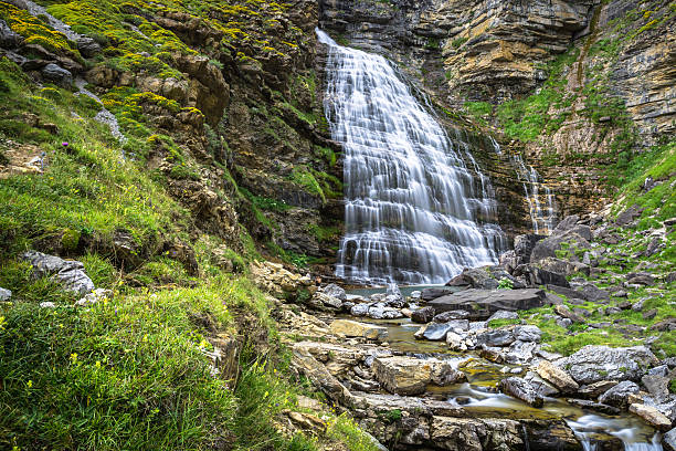 istock Cascada Cola de Caballo waterfall under Monte Perdido at Ordesa 626645612