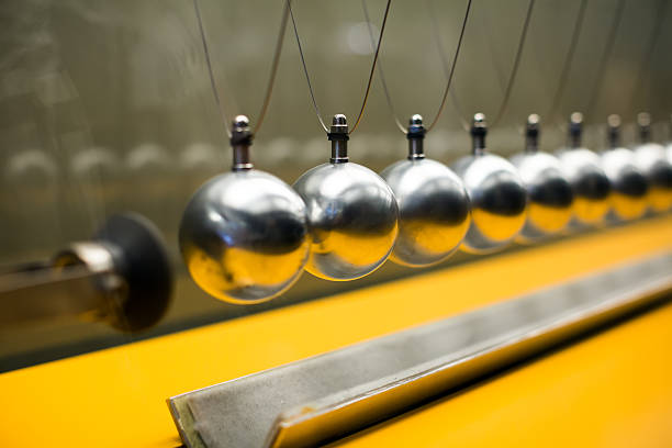 Cartesian impulse conservation law experiment metallic balls
