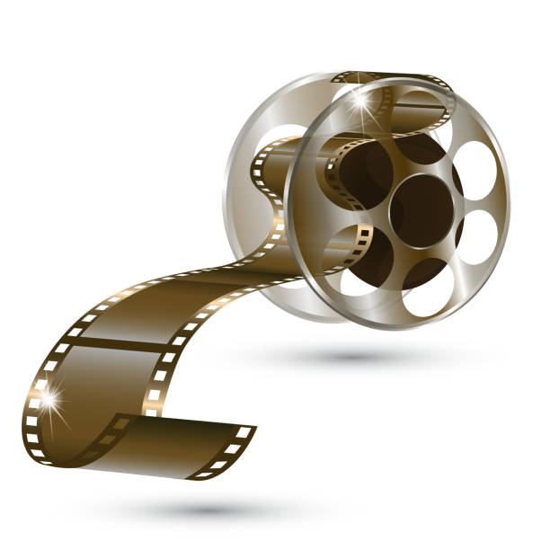 istock Movie reel film in vector isolated on white background 626648978