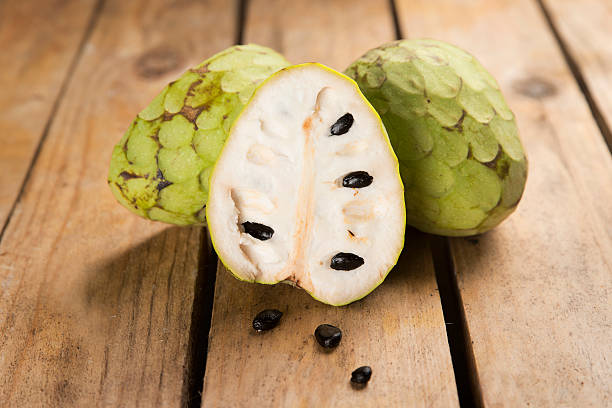 istock Chirimoya tropical fruit with a sweet flavor and intense 626648998