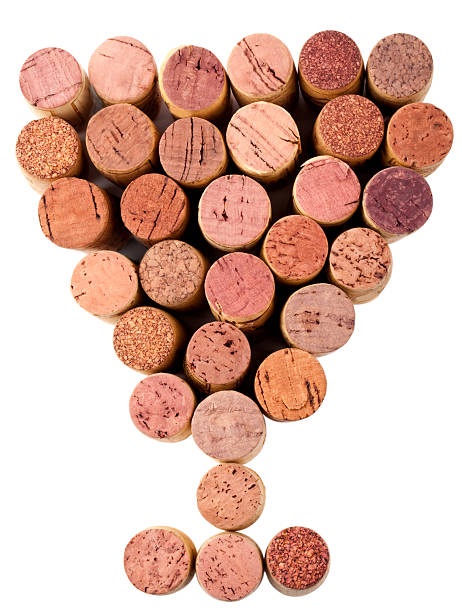 istock Wine corks the shape of a wine goblet, clipping path 626656730