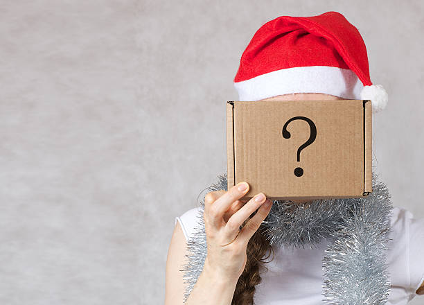 istock Young lady in Santa Claus hat 626658098