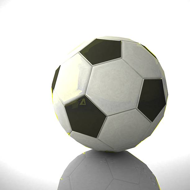 istock Soccer ball over reflecting background 626658532