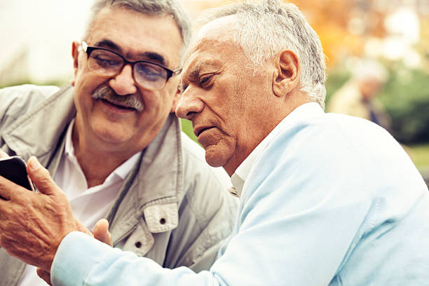 istock Senior friends enjoying outside 626667768