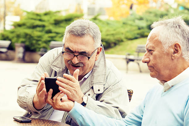 istock Senior friends enjoying outside 626667872
