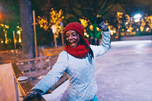 istock Girl on Ice-skating rink 626668188