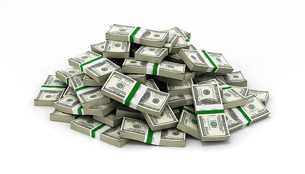 big pile of money american dollar bills on white background big pile of money american dollar bills on white background 3d huge pile of money stock pictures, royalty-free photos & images