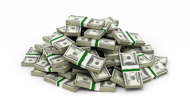 big pile of money american dollar bills on white background big pile of money american dollar bills on white background 3d full term stock pictures, royalty-free photos & images