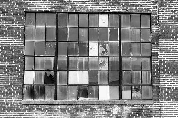 istock Abandoned School Power Plant with Broken Windows II 626673818