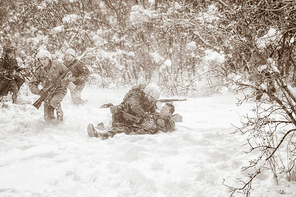 istock WWII US Infantry Soldier Wounded On Patrol 626685964