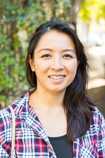 istock Smiling asian woman looking at the camera 626701060
