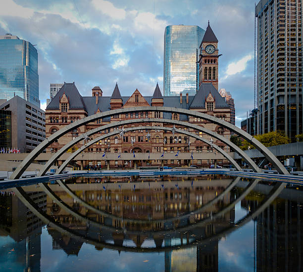 istock Nathan Phillips Square and Old City Hall - Toronto, Canada 626723938
