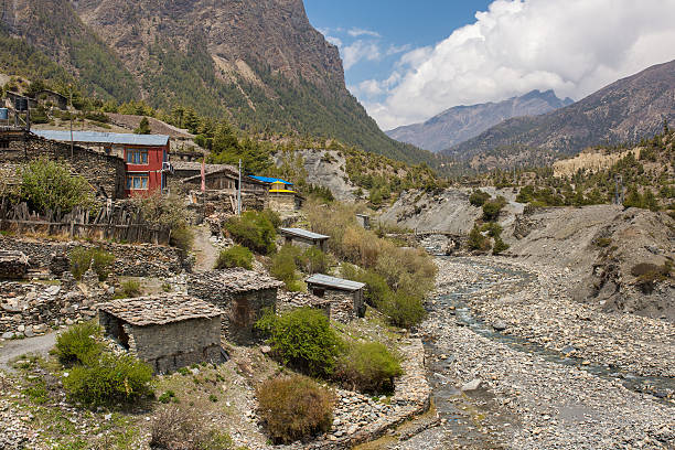 istock Beautiful mountain landscape with a village 626740616