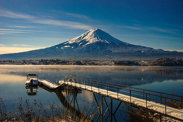 istock Fuji,Famous Japan mountain,Sunrise water reflection. 626750660