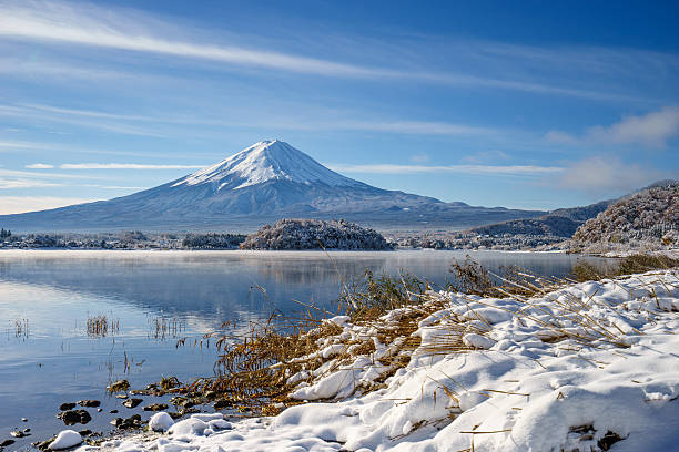 istock Fuji,Famous Japan mountain,Sunrise water reflection. 626750694