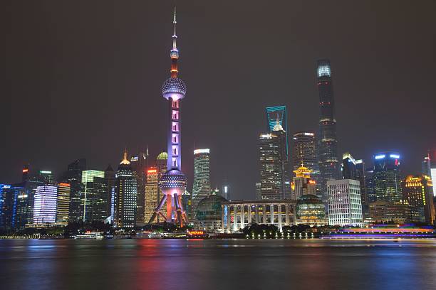 istock Night scape of Shanghai 626750890