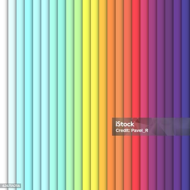 Bright Color Vertical Rectangles Colorful Design With Overlapping ...