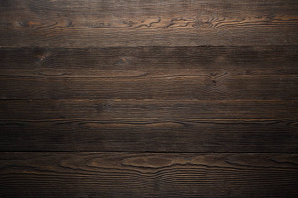 color marrón de fondo de madera oscura - wood table fotografías e imágenes de stock