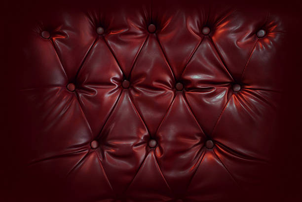 istock Close up retro chesterfield style, capitone textile background 626771530