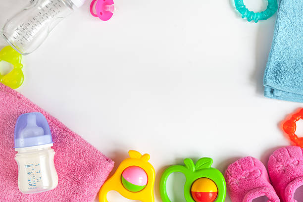 istock baby bottle with milk on white background top view 626772130