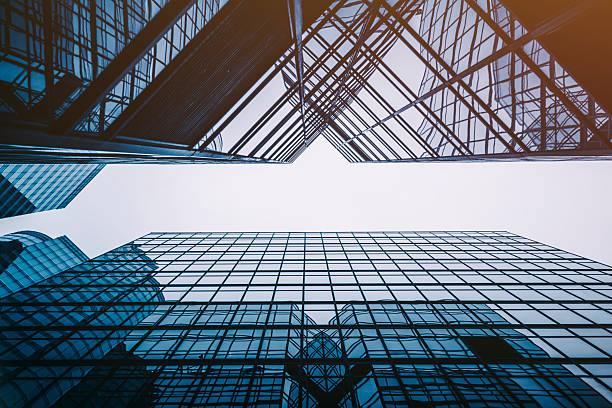 istock perspective and directly below view of modern highrise 626777680