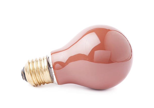 istock Single electric bulb lying on its side, isolated over the 626779392