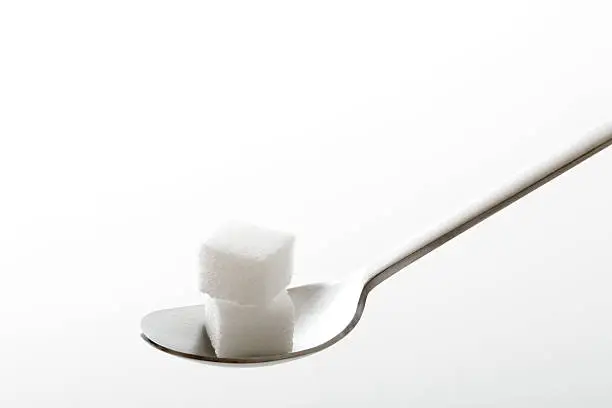 Sugar sugar on a spoon