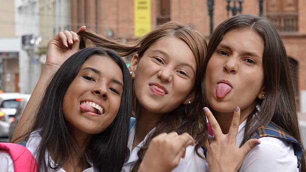 istock Silly Teen Female Students 626782056